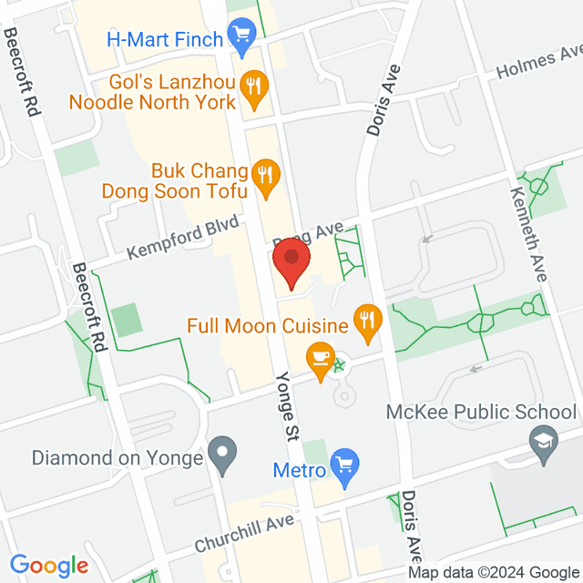 Location for Finch & Yonge @ North RMT Clinic Willowdale
